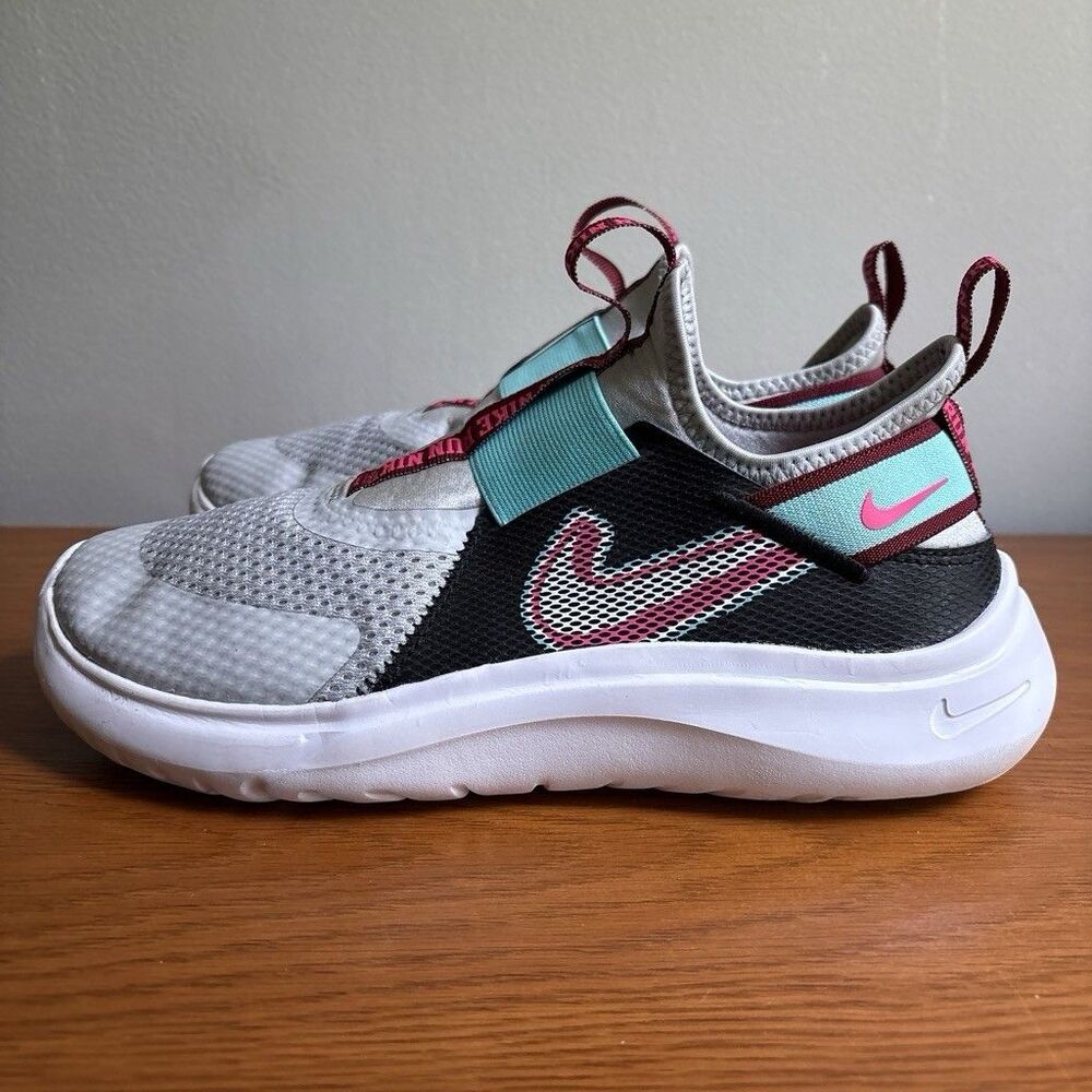 Nike Flex Plus Special Edition (GS) Running Shoes Girls Size 6Y Pink Black Grey